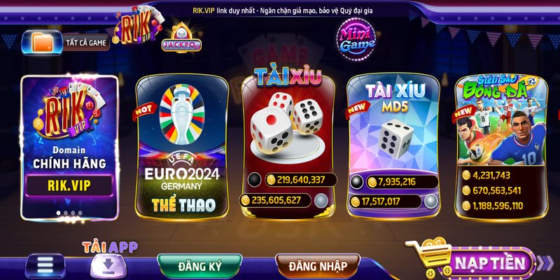 Nhanh tay đăng nhập rikvip để trải nghiệm kho game đẳng cấp